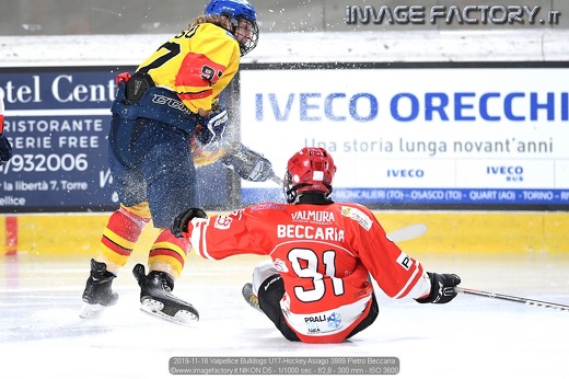 2019-11-16 Valpellice Bulldogs U17-Hockey Asiago 3989 Pietro Beccaria
